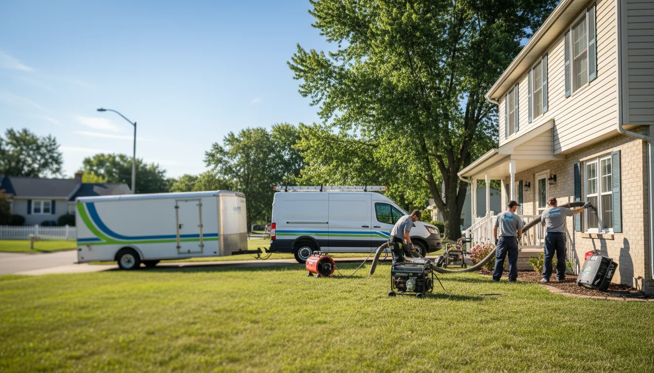 Flooded Basement Restoration And Cleanup With Repair in Muscatine, IA near me